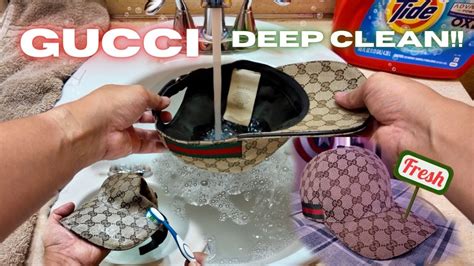 Gucci Canvas Hat Rescue: Easy Deep Cleaning Hacks! 4K.